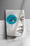 Woman with Turquoise Eyes Portrait Canvas - Canvas Painting - 3