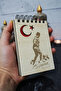 Kemal Atatürk Themed Wooden Cover Notebook - Mini Notebook - Pocket Notebook - My List