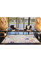 Pastel Dyed Framed Floral Geometric Woven Base Washable Carpet Miravip8336 - 3