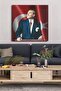 Mustafa Kemal Atatürk One Piece Square Canvas - Canvas Painting