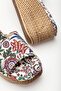 Straw Patterned Women's Wedge Heel Slippers - 2