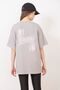 Eazy Gray Social Distance Unisex Oversize Printed Short Sleeve T-shirt - 3