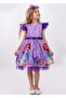 Mermaid Patterned Tulle Detailed Girl's Party Dress - 2