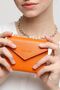 Genuine Leather Zoe Small Orange Women's Wallet - 7