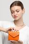 Genuine Leather Zoe Small Orange Women's Wallet - 5