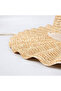 Women's Large Wide Brim Wavy Ruffles Handmade Organic Straw Hat - 7