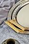 2-Piece Metal Oval Presentation Tray Ckr3345 Silver 48X32 cm and 40X29 cm - 5