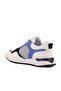 - White Leather, Blue Suede Lace-Up Men's Casual Shoes 101-7064-H1071 - 8