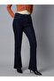 Yüksek Bel Bootcut Temiz Görünüm Esnek Kot Pantolon - 3