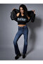 Light Fade Yüksek Bel Bootcut Pantolon - 2