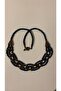 Dark Blue Crystal Stone Copper Necklace Bead Gift - 2