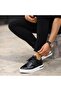 - Black Leather Lace-Up Men's Casual Shoes 101-8086-H1280E - 3