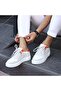 - White Suede, Leather Men's Casual Shoes 101-7026-He1065 - 3