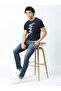 Mid Rise Faded Jeans with Button Closure - 6