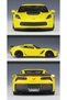Chevyrolet Corvette Z06 1/24 Yellow Color Model Car Collectible - 3