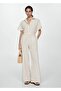 Long Jumpsuit with Belt - 2