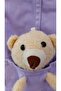 Lilac Toy Plush Teddy Bear Adjustable Hook Cotton Shorts Jumpsuit Salopet - 2