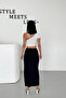 Black Slit Midi Skirt - 2