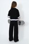 Girl's 100% Cotton Oversize Half Sleeve Top and Bottom Tracksuit Set - 7