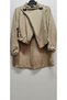 / Cc Ayrobin Linen Fabric Chest Pocket Buttoned Shirt Collar Bottom Top Tunic Set - 6