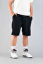 Ribbed Men's Casual Straight Shorts Black - 5