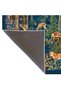Blue Geoemtric and Botanical Animal Pattern Decorative Washable Carpet Miravip8278 - 5
