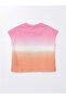 Crew Neck Printed Short Sleeve Girls' Crop T-Shirt - 3