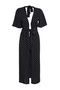 Polka Dot Belted Maxi Woven Tie-Up Kimono&Kaftan Tbess24Km00071 - 6
