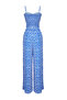 Ethnic Patterned Woven Ruffle Blouse Trousers Suit TBESS24AU00032 - 8