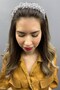 Grey Asian Crystal Bridal Hair Accessory - 3