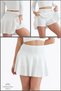 White High Waist Flounces Shorts Sports Skirt Swim Shorts Skirt with Shorts