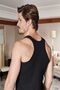 Pack of 3 Black Ribbed Men's Rambo Undershirt - 2