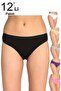 Women's Mixed Color 12 Pack Bikini Panties ELF568T0635CCM12 - 2