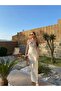 Strapless Women's Jumpsuit with Cargo Pocket and Zipper Detail and Belt - 2