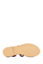 Tan Stone Detailed Women's Flat Sandals - 23sfd443614 - 4