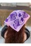 Women's Patterned Cotton 3-Piece Handmade Hair Bandana Set - 4