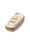 For Audi A1 A3 8p 81 A4 A5 B6 B7 B8 A6 A7 C5 C6 4f Q3 Q5 Q7 Key Case White Gold Color - 2