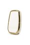 Luxury Toyota Corolla Streamer X Pack 3 Button Nano Key Case White Gold Gold Color 1st Quality - 3