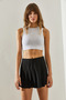 Women's Black Pleated Skirt with Shorts 7149 60251415 - 5