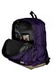 Campus-Leather Base Double Compartment Backpack - 5