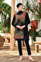 3-Pack Pareo Lycra Fully Covered Hijab Swimsuit Agna 1 8037 Black
