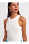 10390 B. Collar Knitwear Tank Top-ecru - 4