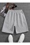 Brooklyn New York Combed Cotton Shorts - Gray Printed Pocket Summer - 2
