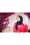 Combed Cotton Shawl Navy Blue - 2