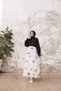 Hijab Embroidered Chiffon Skirt - black - 6