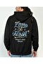 Learn to Forget Sweatshirt Zippered Cardigan - Black Printed Oversize Winter Hoodie with Pockets