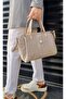 justpolo women's 4 compartment hand and shoulder bag with lock accessories - 2