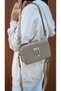 JUSTPOLO WOMEN'S ORIGINAL LACOSTE 3 COMPARTMENT TWO STRAP SHOULDER AND CROSSBODY BAG - 2
