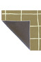 Green Rectangular Patterned Woven Base and Washable Carpet Miravip9508 - 5
