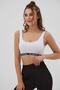 Women's Text Striped Sports Bra P21s201-2173 - 3